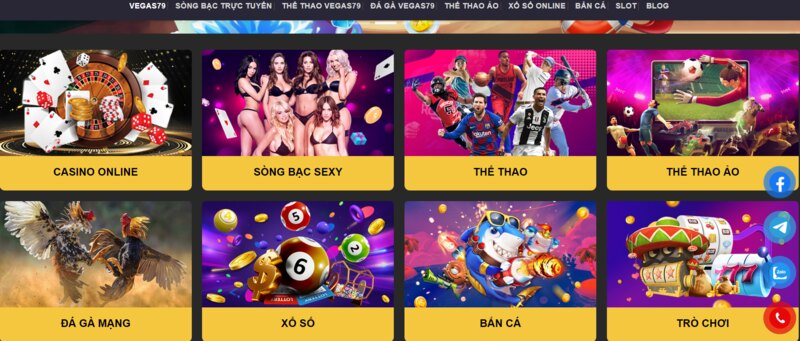 Thông tin về thiên đường game Vegas79