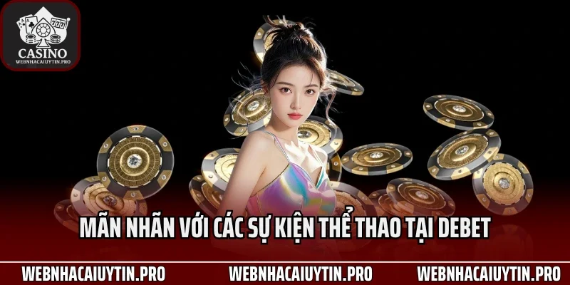 Mãn nhãn với các sự kiện thể thao tại Debet