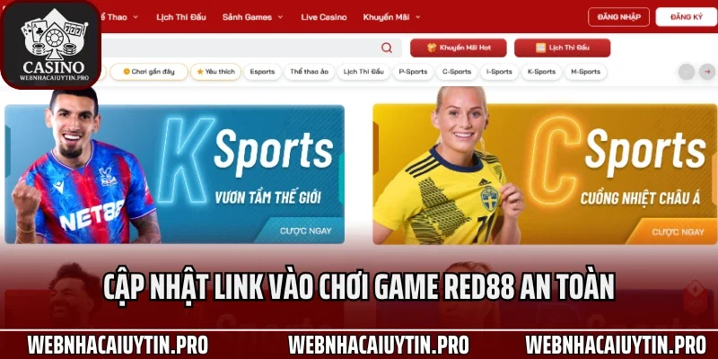 Cập nhật link vào chơi game RED88 an toàn