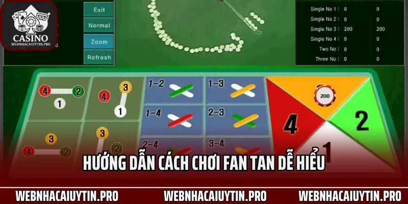 Hướng dẫn cách chơi Fan Tan dễ hiểu