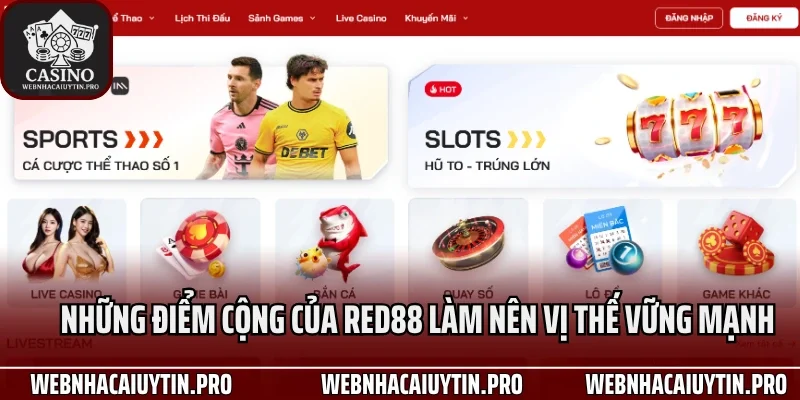 Những điểm cộng của RED88 làm nên vị thế vững mạnh