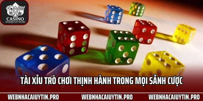 Tài xỉu trò chơi thịnh hành trong mọi sảnh cược