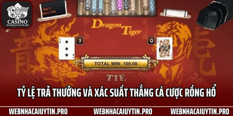 Tỷ lệ trả thưởng và xác suất thắng cá cược rồng hổ
