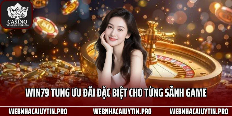 Win79 tung ưu đãi đặc biệt cho từng sảnh game
